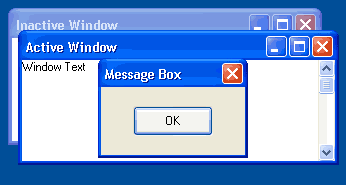 Windows XP Blue Window
